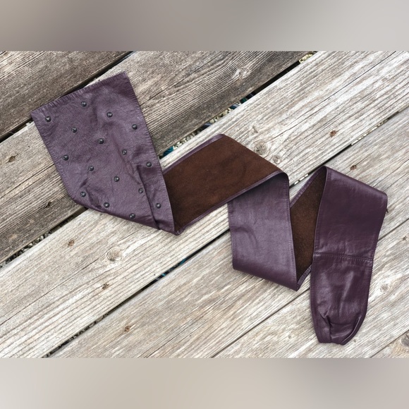 Vintage Leather Sash Belt - Picture 11 of 12